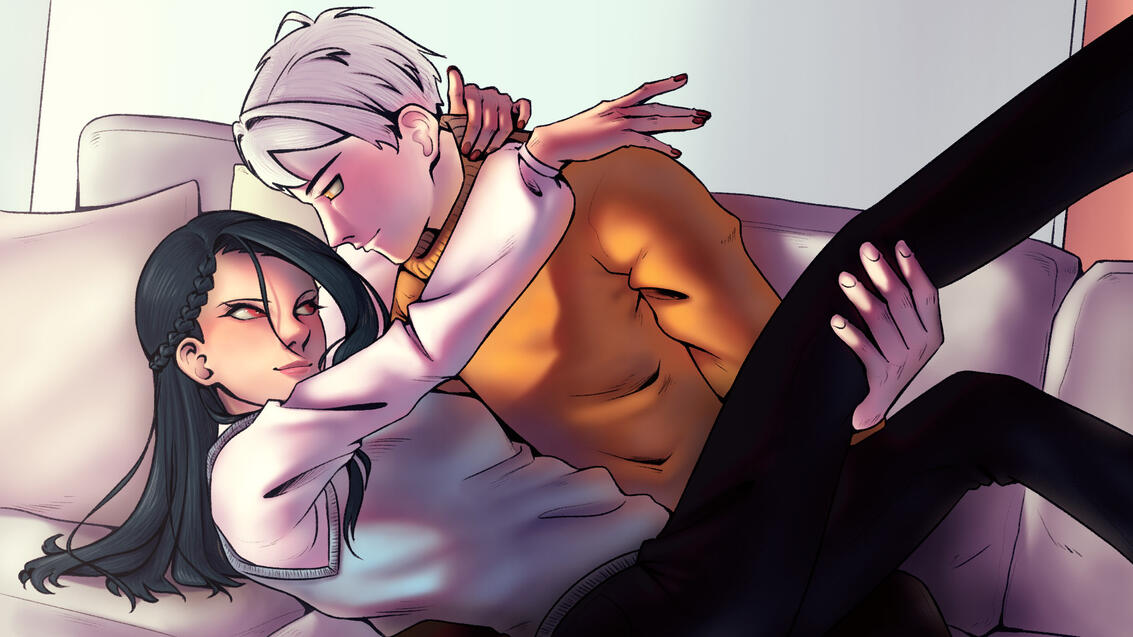 Haya and Tsuji at home